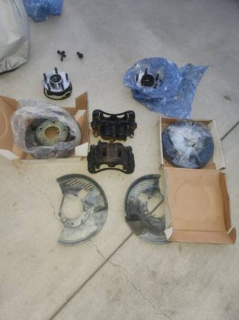 1998 and up S10 2wd Blazer front brake  calipers hubs and rotors 1