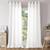 BGMent Natural Flax Linen white curtains. X-Long 52x120 thick burlap t 3 thumbnail