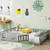 Full Size Floor Bed with Door, brand new, Fence Grey Wood Frame 1 thumbnail