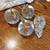 Paperweight, Silvestri Bubble Glass Apple, Brass Leaf 1 thumbnail