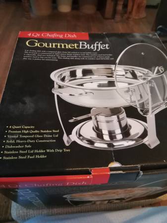 Gourmet Buffet 4 Qt Chafing Dish, Brand New in Original Sealed Package 1
