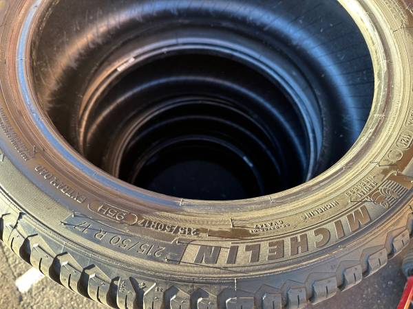 Set of All Weather 17” Michelin Tires 215/50R17 - $60063471176540547122