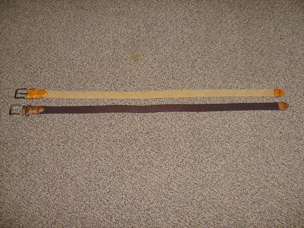 (2) belts 32" stretchable 1