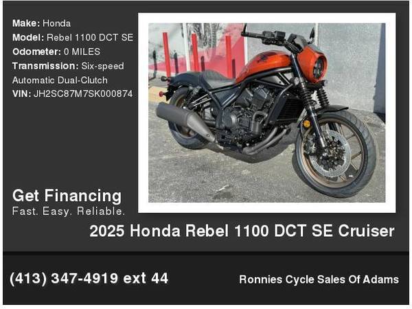 2025 Honda Rebel 1100 DCT SE Cruiser 1