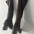 New Prada Calzature Donna Suede Block Heel Boot BRUCIATO Pull ON 7 thumbnail