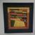 Signed Textured Abstract Landscape Painting in Black Frame 3 thumbnail