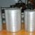 Vintage Aluminum Canisters 4 Piece Set Flour, Sugar, Coffee, Tea. 2 thumbnail