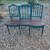 Elegant farmhouse bench in turquoise 6 thumbnail