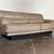 1980s grey taupe leather sofa 8 thumbnail