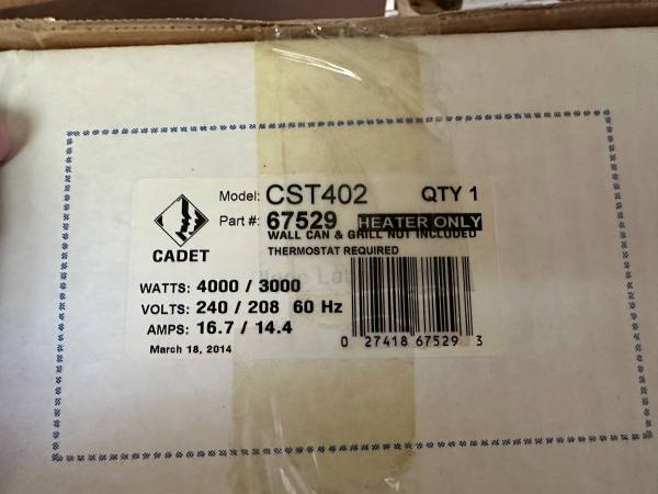 Cadet Heater and Elements 1
