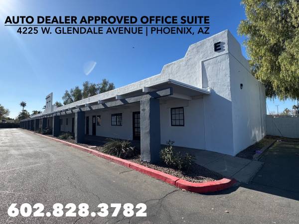$745 / 610ft2 - SUITE APROBADA PARA CONCESIONARIOS AUTOMOTRICES EN WEST VALLEY (Avenida 43 y Avenida Glendale)64024823624065120