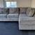 FREE DELIVERY!! Albany Furniture: Majestic Silver Microfiber Sectional 6 thumbnail