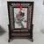 Chinese Suzhou Double Sided Silk Embroidery Roses Wood Table Screen 1 thumbnail