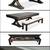 8 ft. Presidential “Kariba” Pool Table—Dining Top~Two Storage Benches! 1 thumbnail