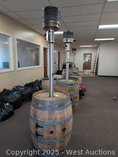 Wine Barrel Patio Heater 1