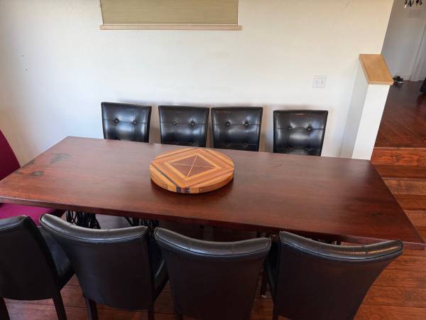 Redwood dining table 1