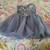 Cindy Collection Strapless Gray Tulle Prom Formal Mini Dress Size M 1 thumbnail