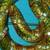 Vintage Gold, Hint of Red & Rhinestone Snake Brooch 3 thumbnail