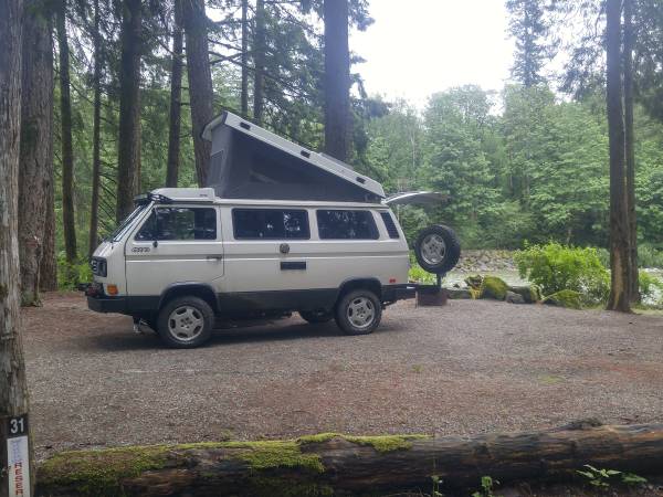 GoWesty Westfalia VW 4WD Syncro totalmente cargado con bloqueos de 3 botones - $49,500 (Seattle)63623171764737123