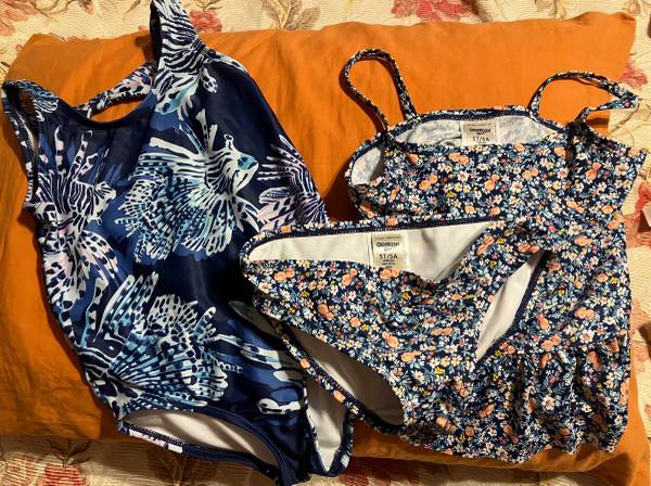 Girls Kids Size 5T/5A Bathing Suits 1