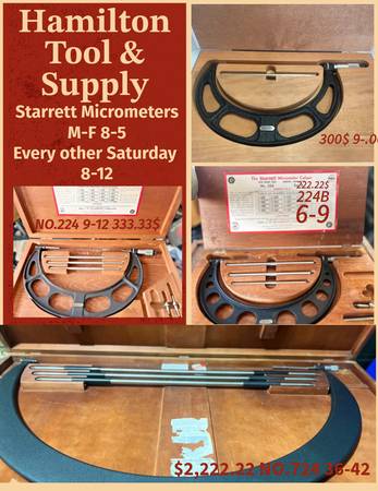 Starrett Micrometers/lots of other machinists tools! 1