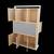 Rare Stunning Nordic Custom Storage cabinet with fitted metal shelf Fr 2 thumbnail