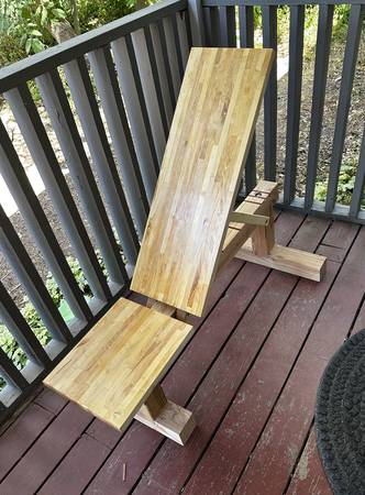 Wooden weight bench, home built - FREE 1