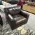 Crate and Barrel Axis Leather Swivel Chair 3 thumbnail