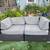 Pottery Barn Outdoor Patio Wicker Couch 1 thumbnail