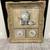 Large Blue & White Pottery Art in Rustic Frame 2 thumbnail
