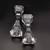 Vintage Villeroy & Boch Tall Fluted Crystal Candle Holders, Set of Two 3 thumbnail