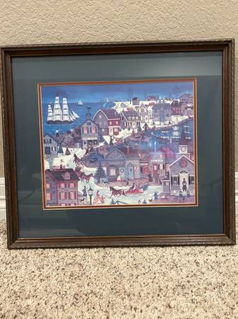 Colonial America Framed Print 1
