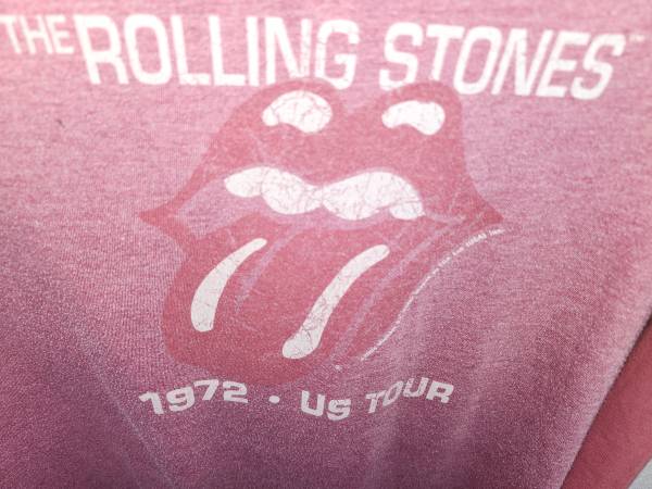 The Rolling Stones 1972 US Tour Concert T Shirt Womens M/L Fit