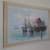 Vintage Original Painting - Fishing Boats at Dock - John Luini signed 4 thumbnail