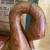 Vintage Large Hand Carved Wooden Rocking Swan 50 lbs 8 thumbnail