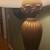 Ornate Antique Gold Floor Lamp with Shade & Finial 2 thumbnail