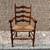 Henkel Harris  High Ladder Back Rust Seat Dining Chairs 9 thumbnail