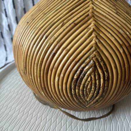 Maitland Smith Bamboo Lamps Round Vintage Retro MCM Tan Mid Century - $1,000 (oakland hills / mills)63471477937795124