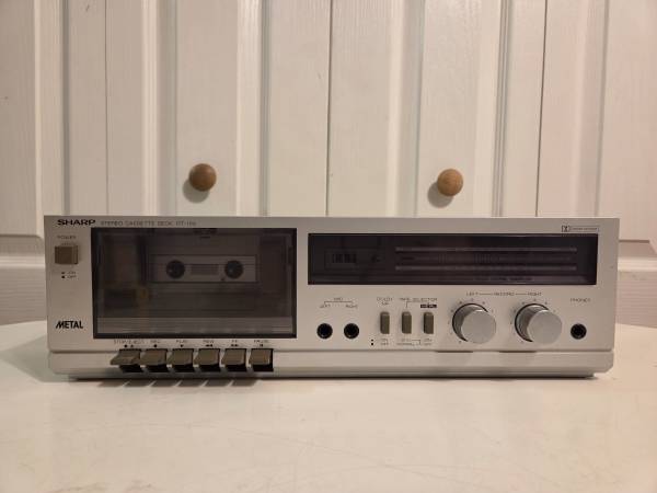 Vintage Sharp Stereo Cassette Deck Model RT-100 1