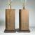 (2pc) Pair Tall Brown MCM Design Table Lamps 6 thumbnail