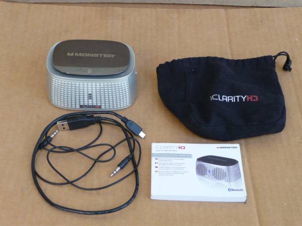 Monster iClarity HD 100 Silver Mini Bluetooth Speaker 1