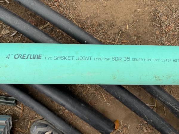 4" Sewer pipe 1