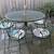 Vintage Patio Table and Chairs Set with Umbrella 2 thumbnail