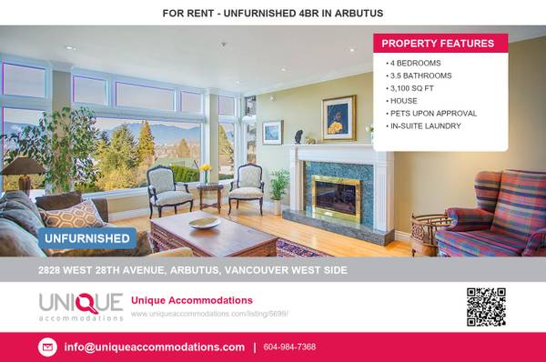 UniqueAccommodations.com ID:5699 Unfurnished 4-bedroom house 1