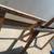 Set of 2 wood sawhorses 46.5” W x 34” H stacking Juego de 2 caballetes 5 thumbnail