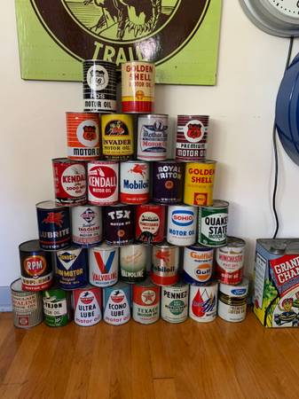 VINTAGE OIL CANS 1