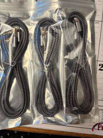i phone charger MFI certified 3 pack new 3 feet 1