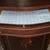 Antique Sheet Music Cabinet INLAID WOOD Cabriole Legs BEVELED Mirror! 8 thumbnail
