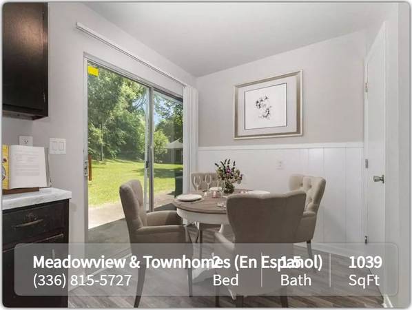 $1,195 / 2br - 1039ft2 - Discover our 2 Bedroom and 1.5 Bath apartments (Greensboro - Meridian Convention Center)64027275998337121