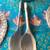 New! Large Hand Carved Olive Wood Serving Spoon&Fork Salad Tongs 4 thumbnail
